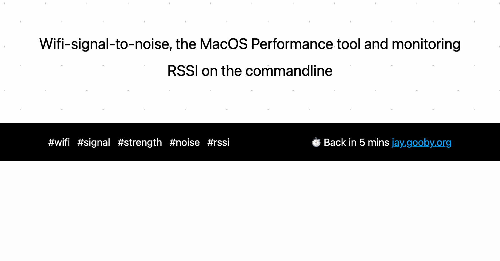 improve wifi signal to noise ratio